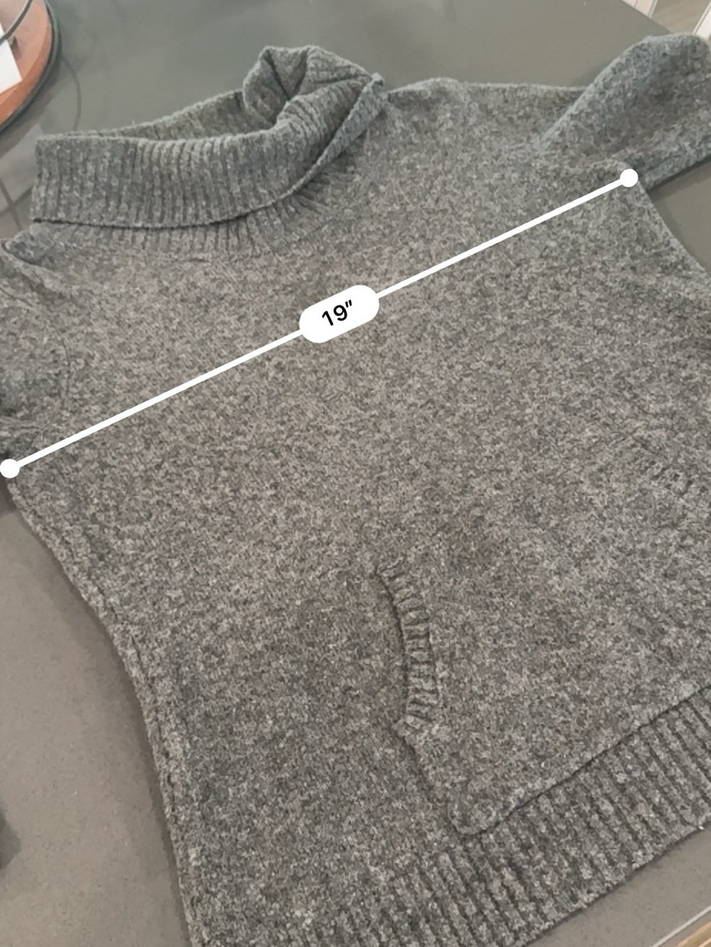 Style & Co. Petite Cowl Neck Sweater PM Gray - Picture 4 of 8